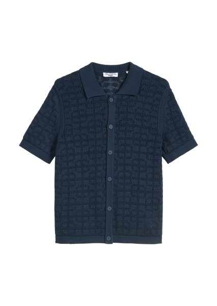 MARC O´POLO DENIM DfC Strickshirt regular aus reiner Bio-Baumwolle 10802064
