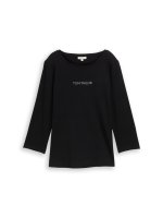 Vorschau: TOM TAILOR Slim Fit Langarmshirt mit Glitzer-Logo 10833110