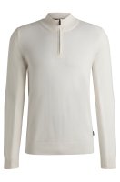 Vorschau: BOSS Pullover aus Schurwolle mit Troyerkragen 10807920