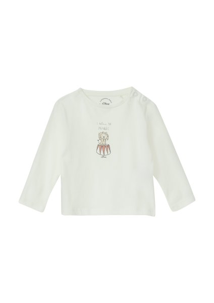 S.OLIVER Baumwoll-Shirt mit Frontprint 10811237