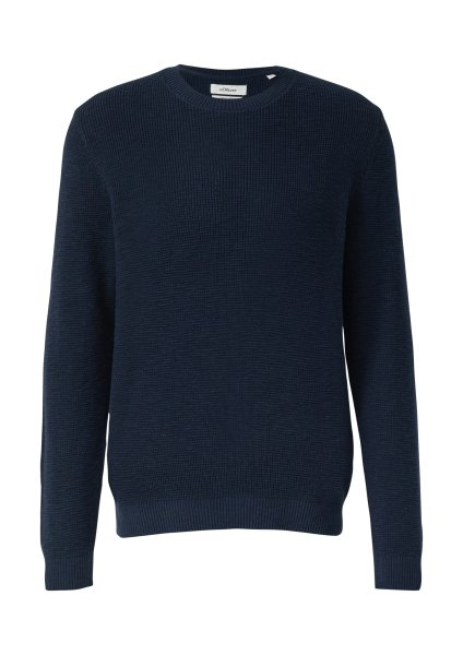 S.OLIVER Strickpullover mit Crew Neck und Strukturmuster 10803660