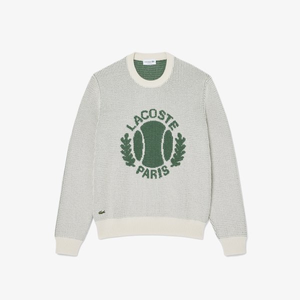 LACOSTE Pullover aus Baumwolle mit Jacquard-Motiv des Lacoste-Erbes 10780352