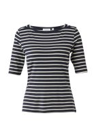 Vorschau: Comma Feminines Streifenshirt aus Viskosejersey 10829087
