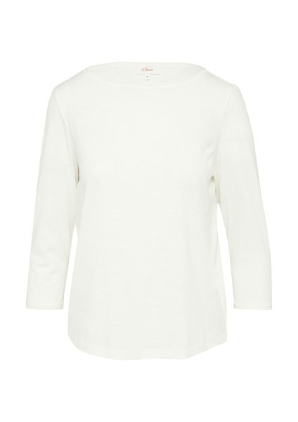 S.OLIVER Longsleeve aus Flammgarn mit 3/4-Ärmeln 10788500