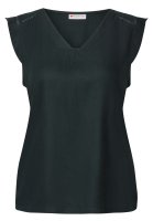 Vorschau: STREET ONE V-Neck Top mit Häkeldetails 10812007