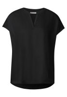 Vorschau: STREET ONE Split Neck Bluse in Unifarbe 10807680