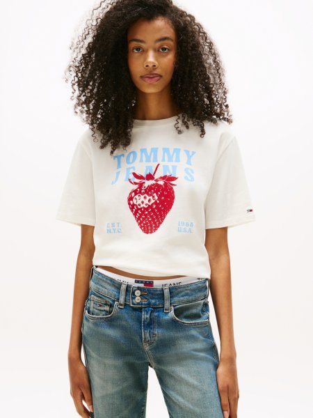 TOMMY JEANS TJW RLX TJ STRAWBERRY T-SHIRT 10796316