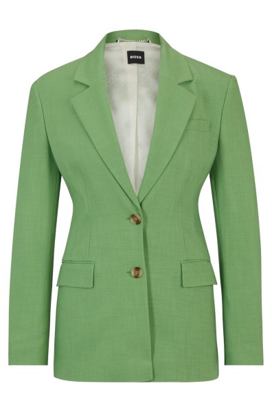 BOSS Einreihiger Blazer aus Stretch-Gewebe 10734705