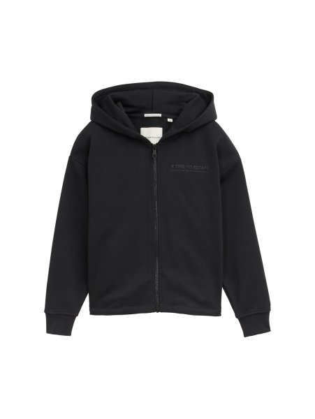 TOM TAILOR DENIM Oversize Hoodie Sweatjacke mit Print 10804697