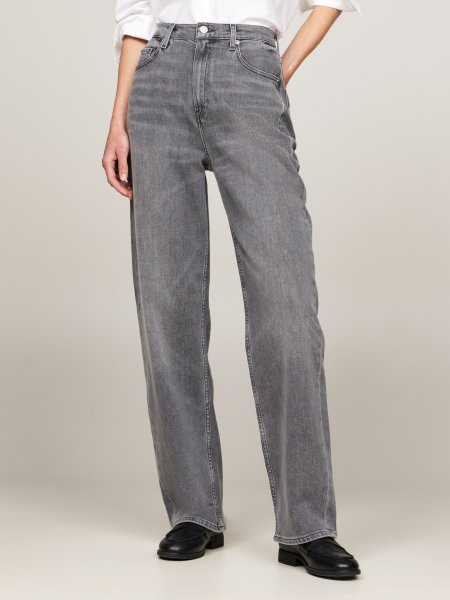 TOMMY HILFIGER Relaxed Straight Jeans mit hohem Bund und Fade-Effekt 10755528