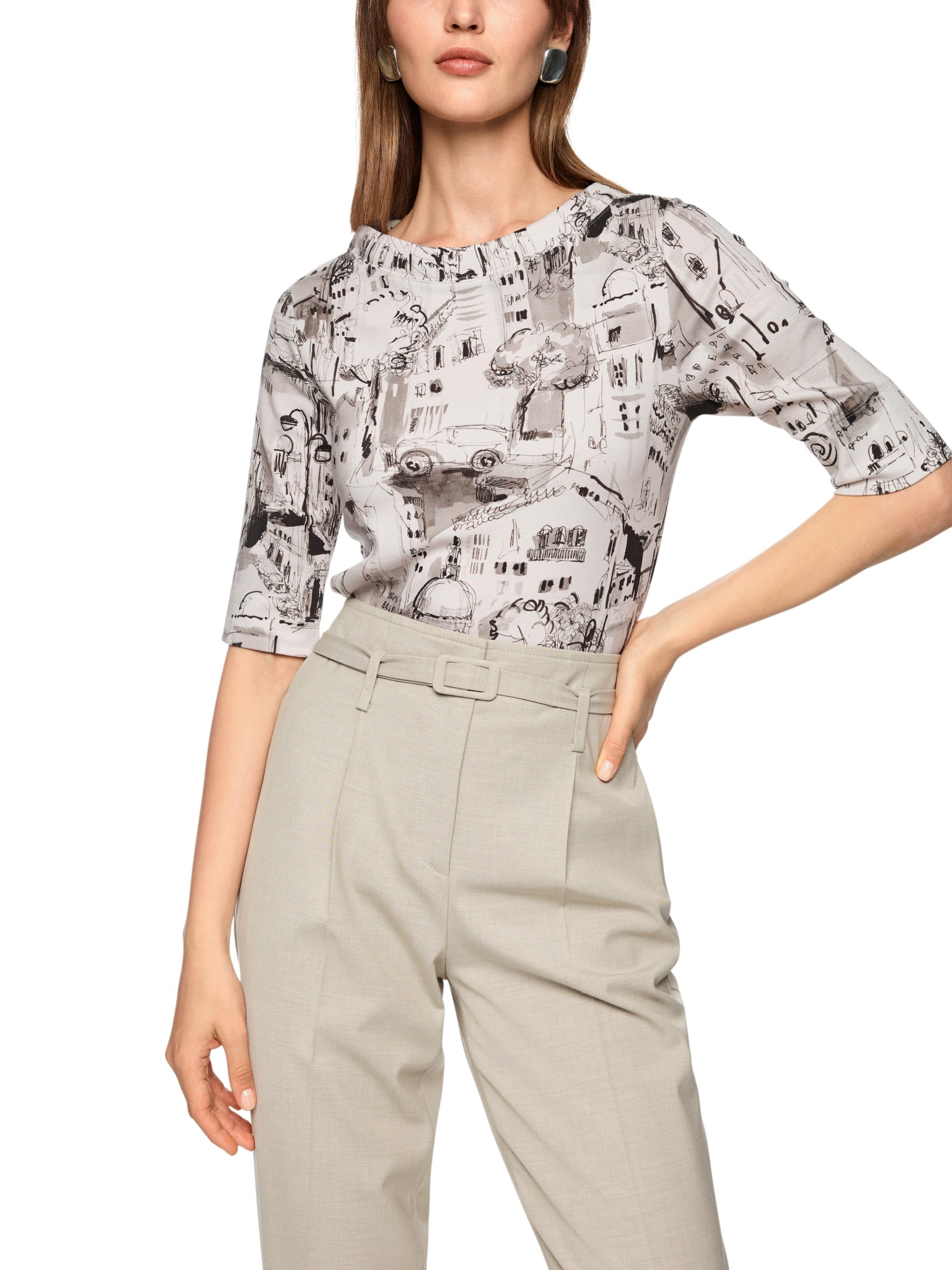 MARC CAIN Shirt mit CITY-Motiv 10810973