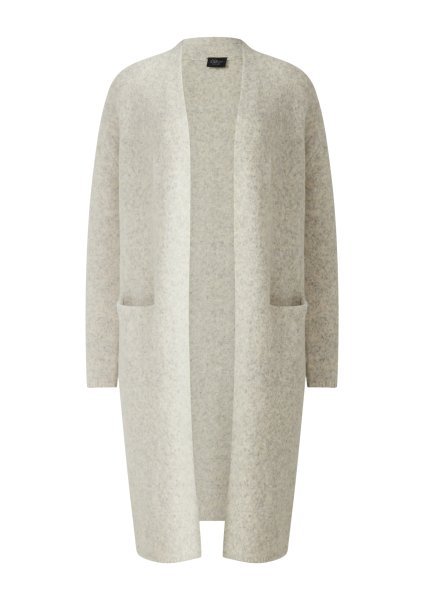 S.OLIVER BLACK LABEL Angerauter Long-Cardigan aus Wollmix 10814656