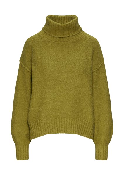 S.OLIVER Weicher Rollkragenpullover aus Baumwoll-Bouclé 10764927