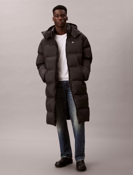 CALVIN KLEIN JEANS LS LONG LENGTH HOODED NYLON Steppmantel 10806404