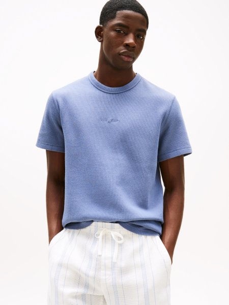 TOMMY JEANS TJM SLIM WAFFLE SCRIPT T-SHIRT 10796543