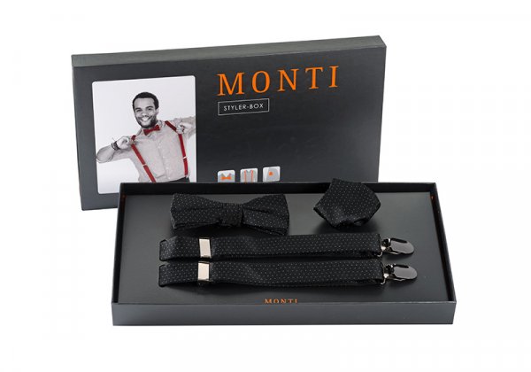 MONTI Set mit Hosenträger, Schleife und E-Tuch 10455209