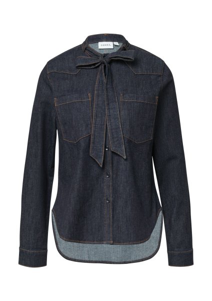 COMMA Weiches Denimhemd mit Schluppe 10814786