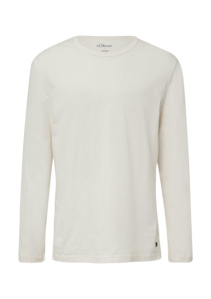 S.OLIVER Longsleeve mit Crew Neck und Label-Patch 10814435