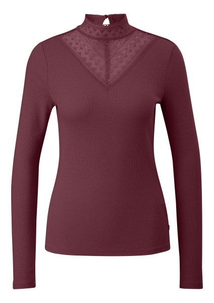 QS Shirt mit Spitzenkragen 10807330
