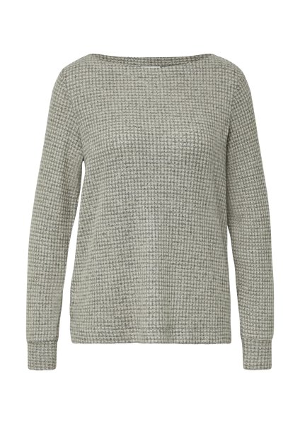 S.OLIVER Relaxed Fit Shirt mit langen Ärmeln und U-Bootausschnitt 10814698