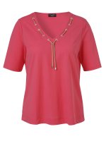 Vorschau: VIA APPIA DUE T-Shirt mit V-Ausschnitt 10792378