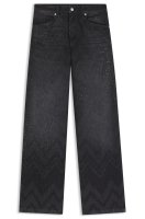 Vorschau: BOSS ORANGE Jeans aus schwarzem Denim mit weitem Beinverlauf und Kristallverzierung 10805504