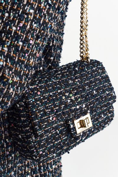 RICH & ROYAL Bouclé-Tasche mit Goldkette 10783695