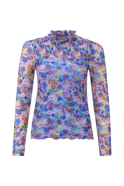 RICH & ROYAL Longsleeve mit Rüschenkragen 10822952