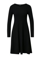 Vorschau: S.OLIVER BLACK LABEL Ausgestelltes Feinstrick-Kleid mit Rippstruktur und Ajour-Detail 10814578
