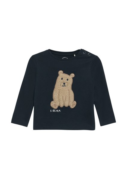 S.OLIVER Longsleeve mit Teddy-Applikation 10777002