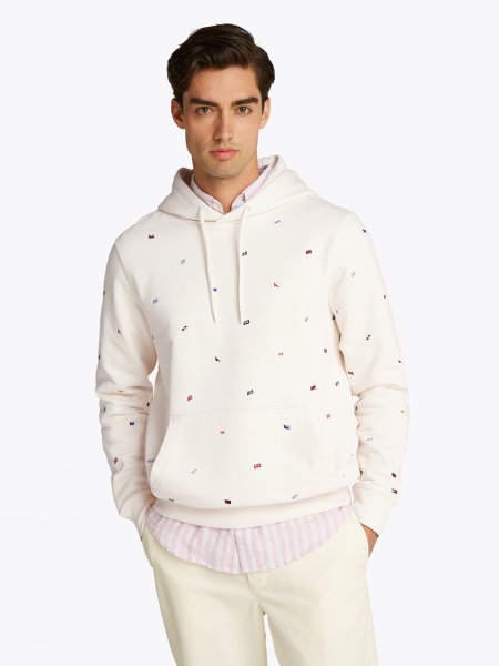 TOMMY HILFIGER Hoodie mit Flag Allover Print 10783378