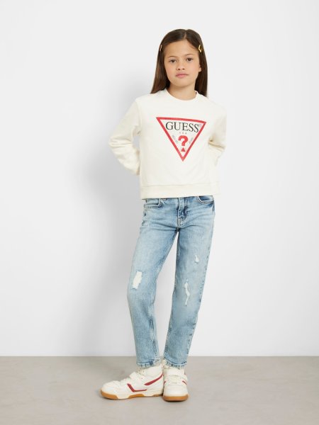 GUESS Sweatshirt Logo-Dreieckprint 10758859