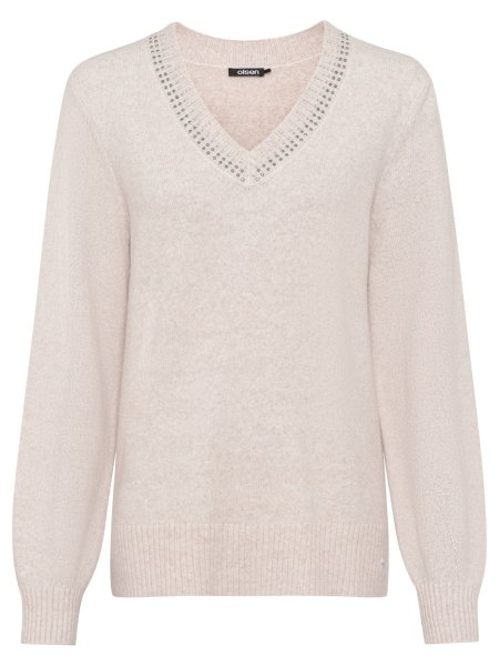 OLSEN Pullover mit Glitzerdetails am Ausschnitt 10769011