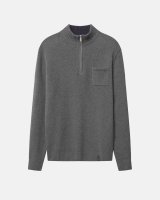 Vorschau: COLOURS & SONS Mock-Zip Woolen Touch Troyer 10808608