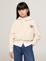 TOMMY HILFIGER Velours Hoodie mit Logo 10758279