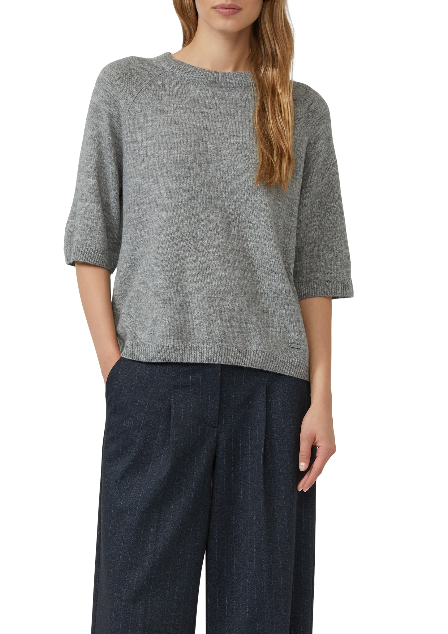 S.OLIVER Kurzarmpullover aus Alpakamix 10814711