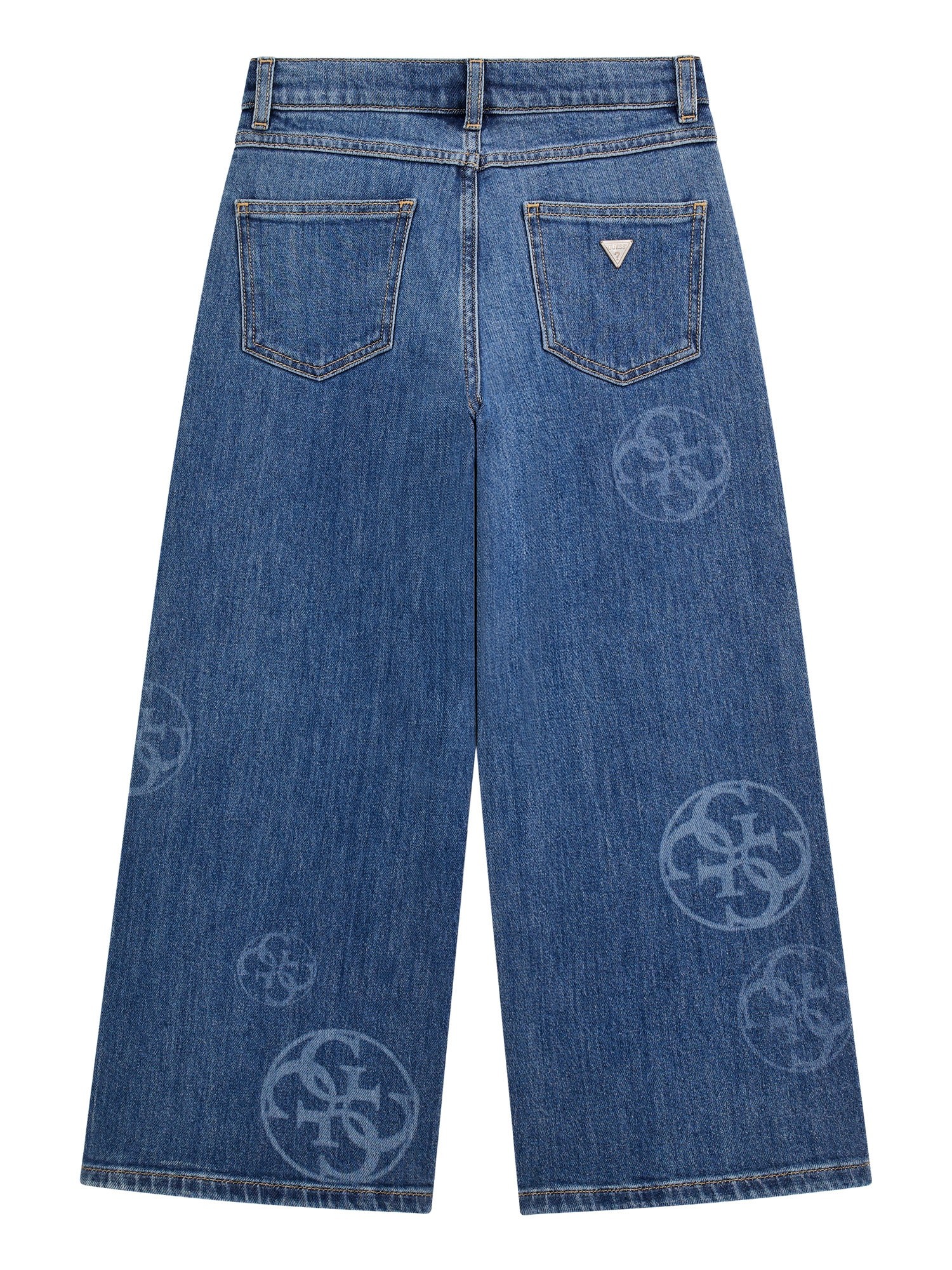 【ou._.uo】kisstheclub open denim pants Gang GANG STACY - Jeans Straight Leg - darkblue cross hatch