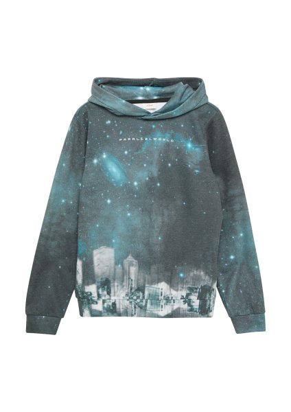 S.OLIVER Hoodie mit All-over-Print 10776620