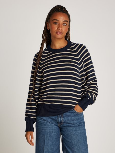 TOMMY HILFIGER Relaxed Fit Pullover mit Raglanärmeln 10767932