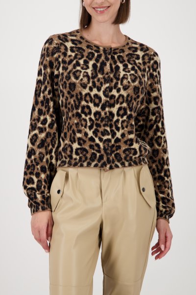 MONARI Strickjacke mit Leopardenmuster 10832904
