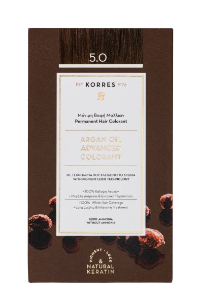 KORRES ARGAN OIL Hochentwickelte Haarcoloration Light Brown / Hellbraun 5.0