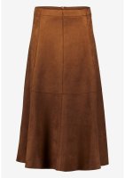 Vorschau: ZERO Midirock in Velourlederoptik 10844316