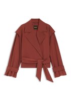Vorschau: Boss Orange Kurze Trenchjacke mit Gürtel 10824044