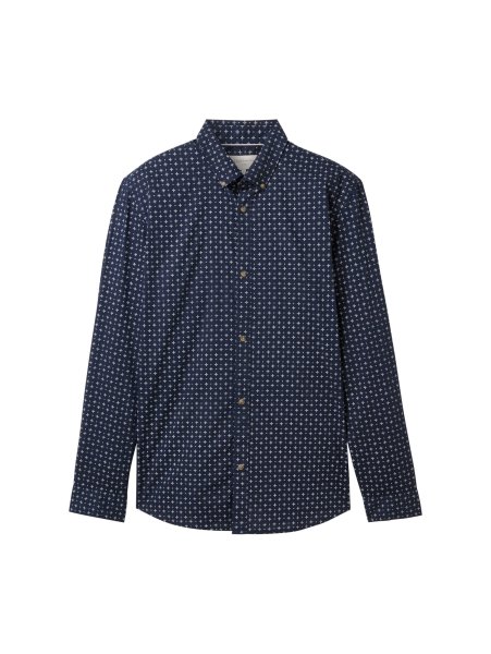 TOM TAILOR DENIM Poplin Hemd mit Print 10767481