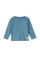 Vorschau: S.OLIVER Baumwoll-Shirt mit Henleyausschnitt und Druckknopfleiste 10811241