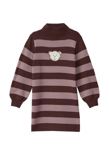 S.OLIVER Strickkleid mit glitzernder Plüschapplikation 10814486