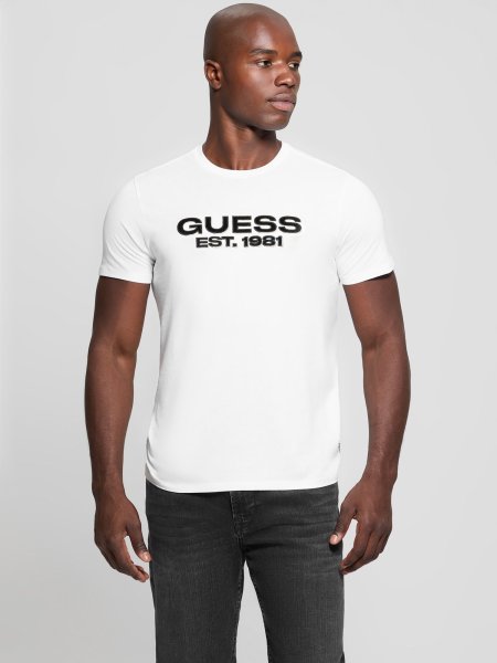 GUESS Basic Velvet Logo T-Shirt 10794538