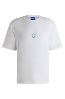 Vorschau: HUGO BLUE T-Shirt aus Baumwoll-Jersey mit Happy HUGO Logo 10782201