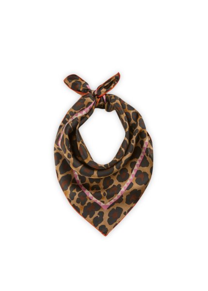 CODELLO Premium Nickituch aus reiner Seide mit Felldruck 10810711