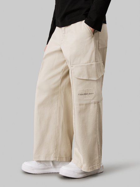 CALVIN KLEIN Cargohose mit weitem Bein 10758452